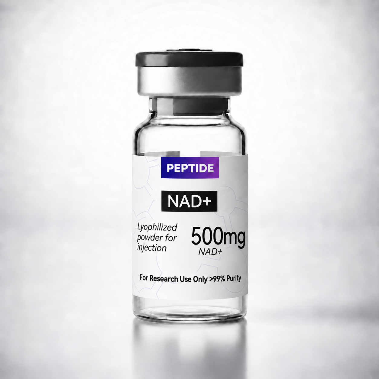 NAD+ 500 mg research vial